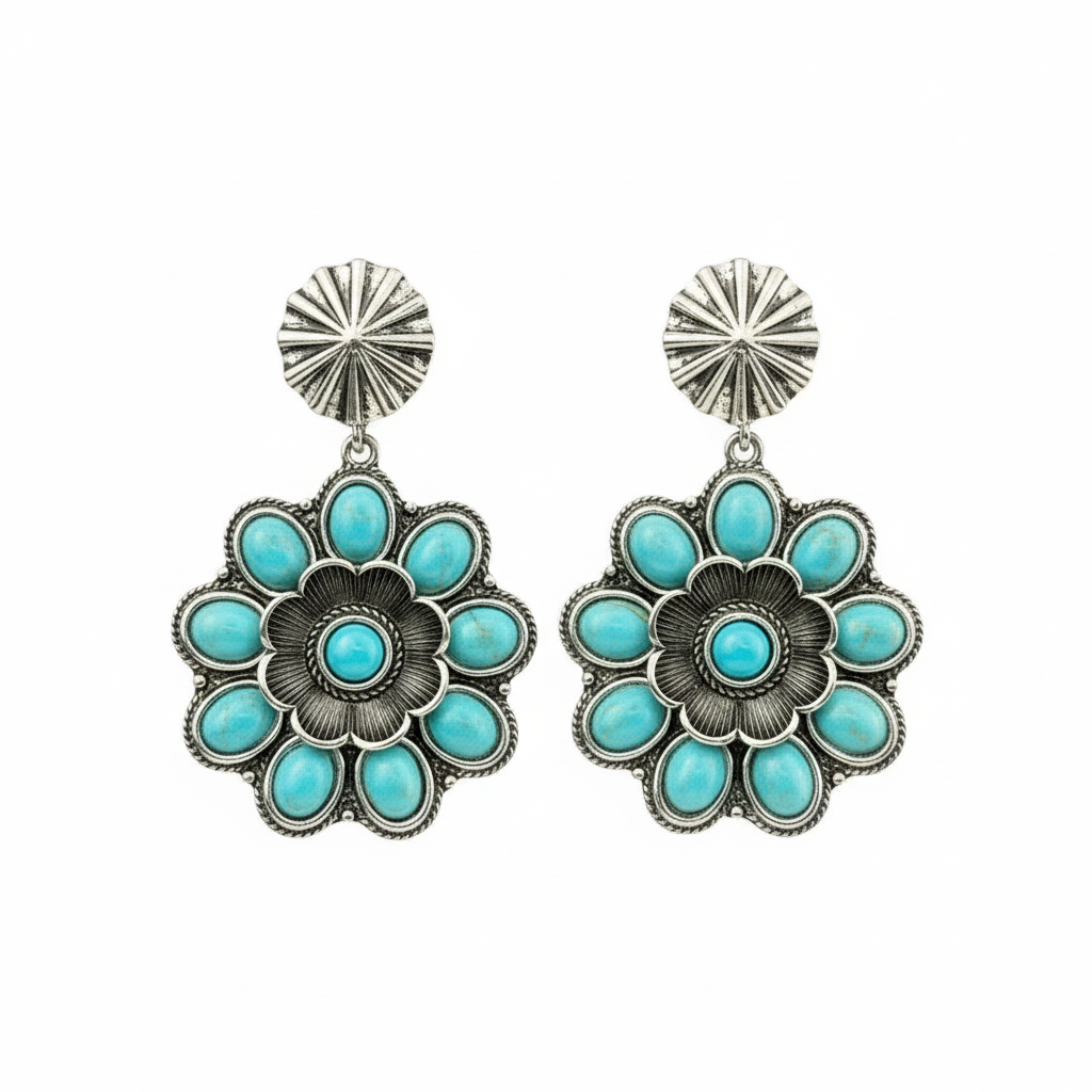 Flower Post Earrings