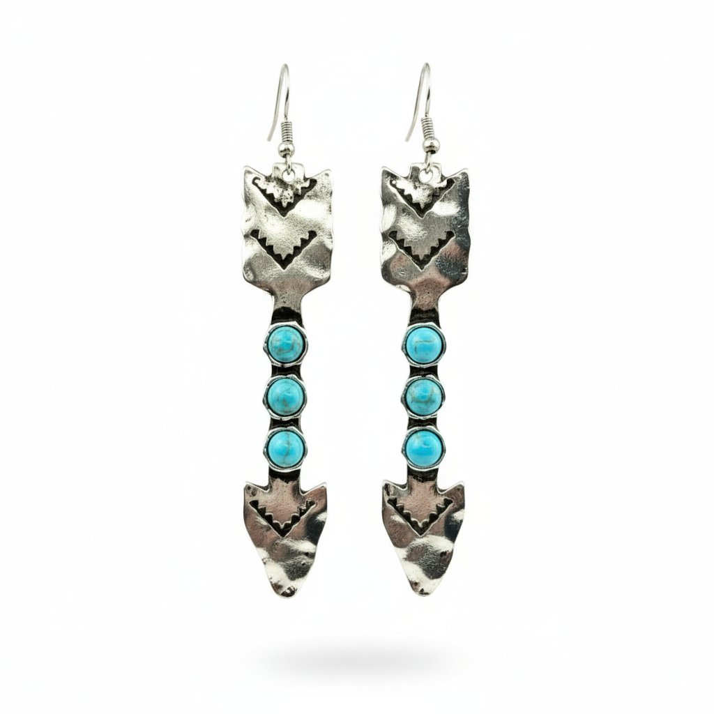 Turquoise Arrow Earrings