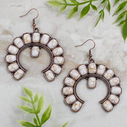 Ivory Squash Blossom Earrings