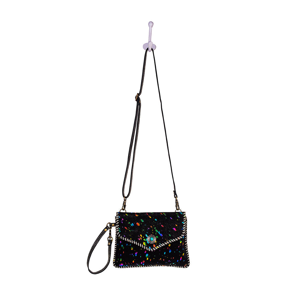 Galaxy Fire Leather and Hairon Hide Crossbody
