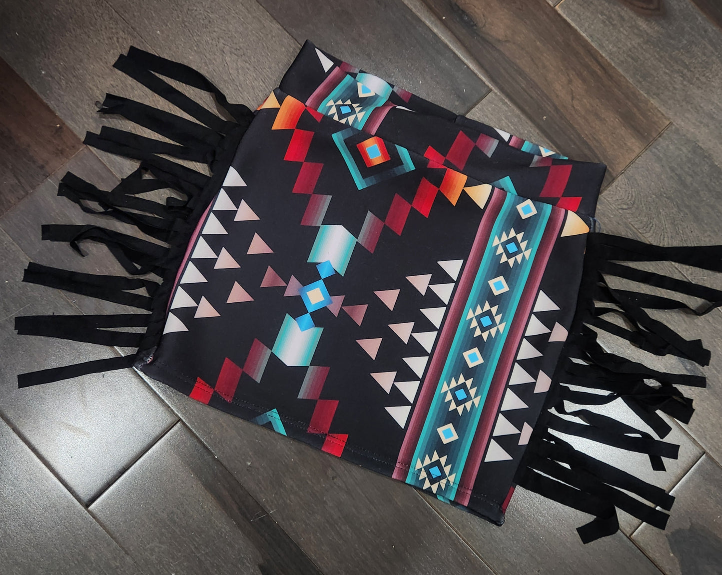 Girls Aztec Fringe Skirt