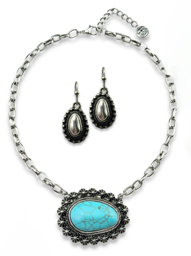 Turquoise Pendant Necklace