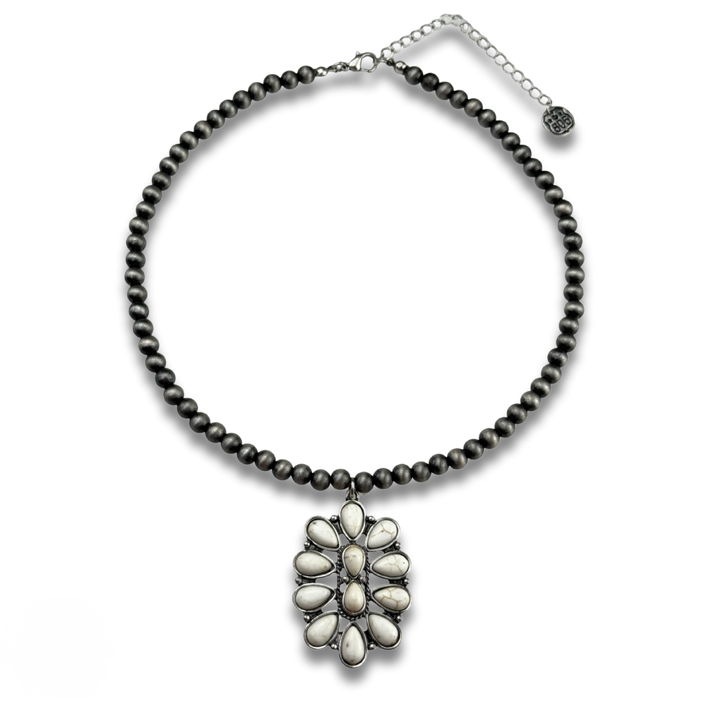 Oval Flower Necklace