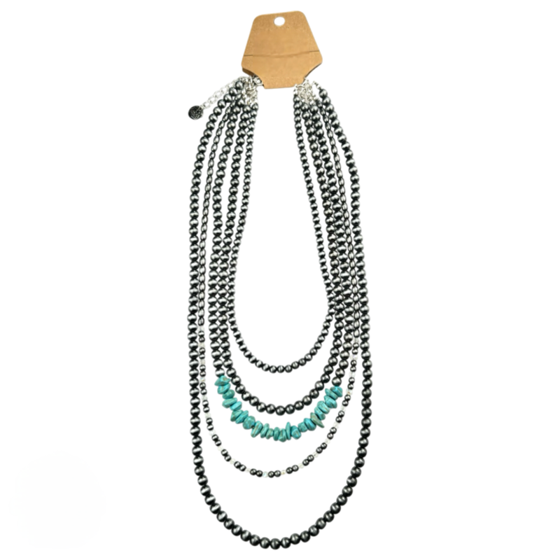 Silver and Turquoise Necklace