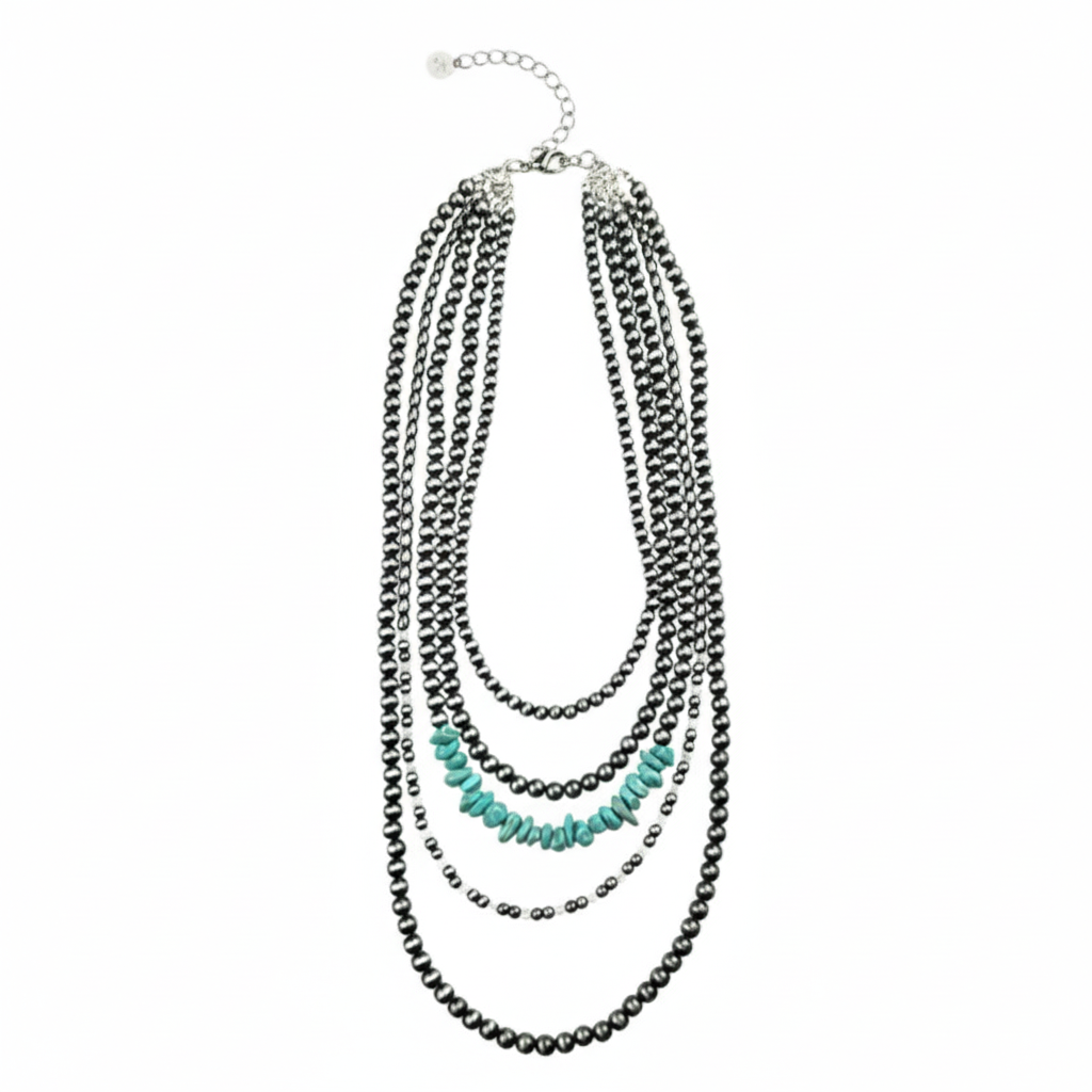 Silver and Turquoise Necklace