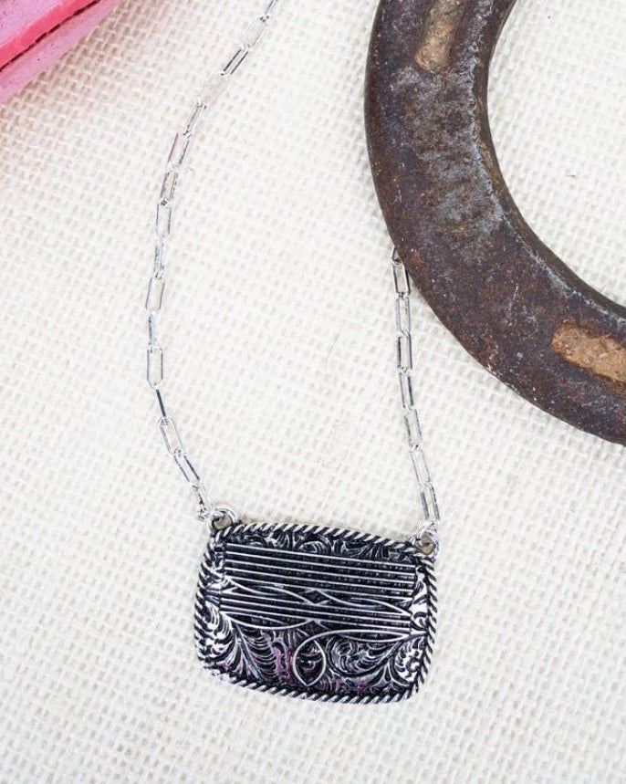 Bootstitch Buckle Necklace