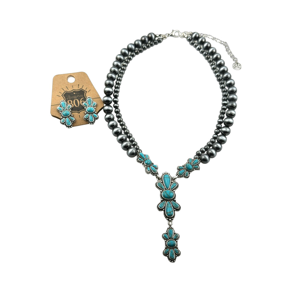 Turquoise Butterfly Lariat