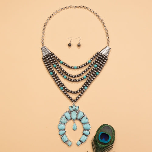 Layered Squash Blossom Necklace