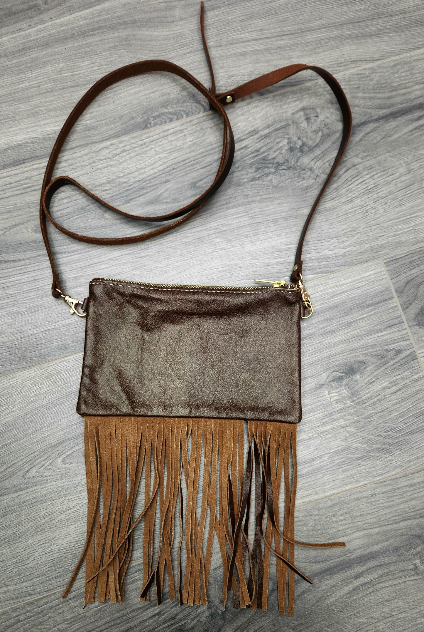 Lainey Authentic Leather and Hair on Hide Purse