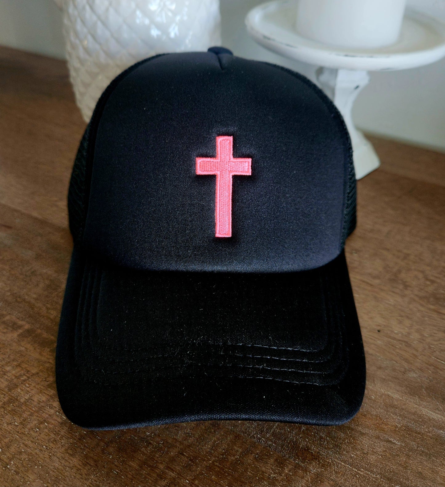 Cross Embroidered Hats