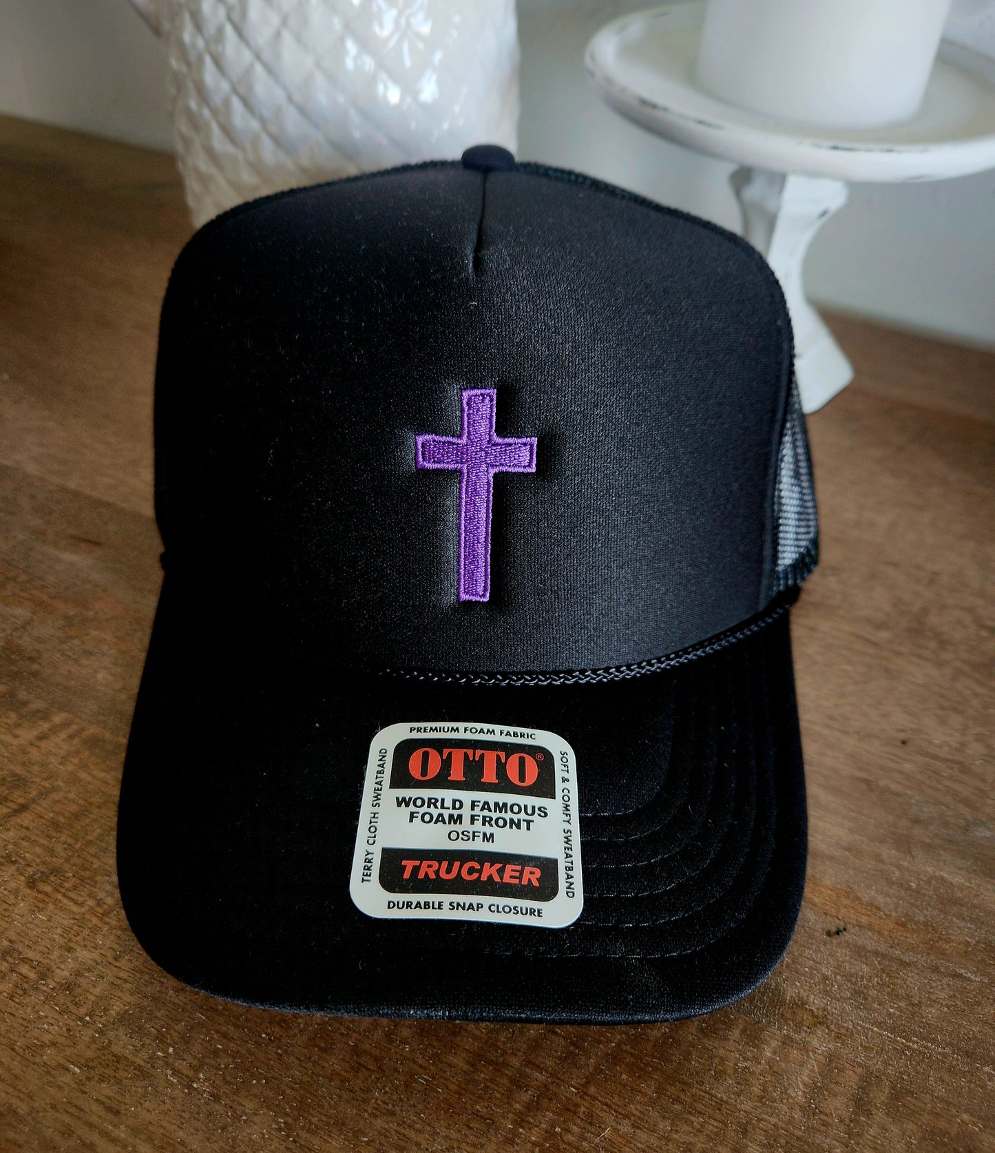 Cross Embroidered Hats