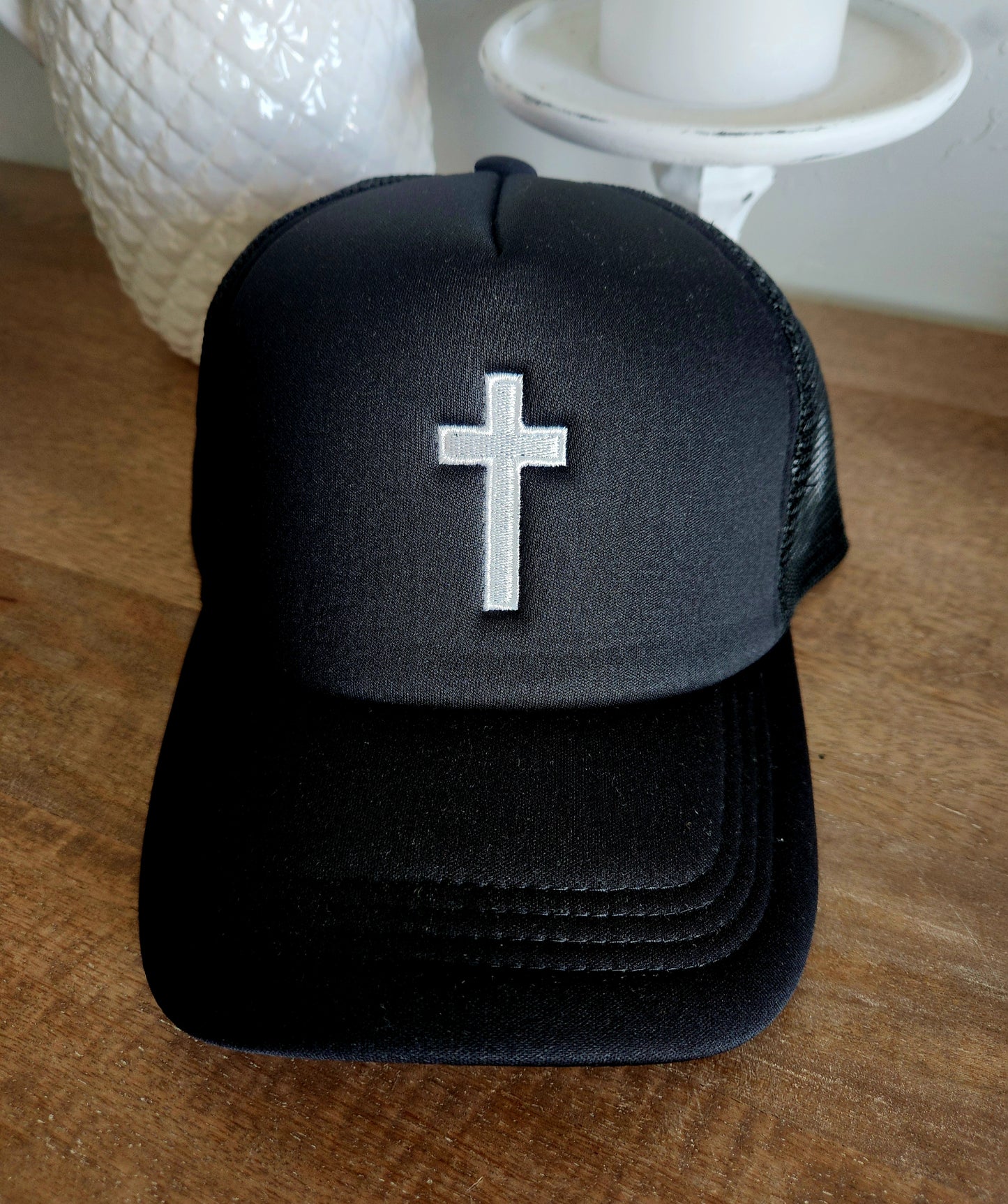 Cross Embroidered Hats