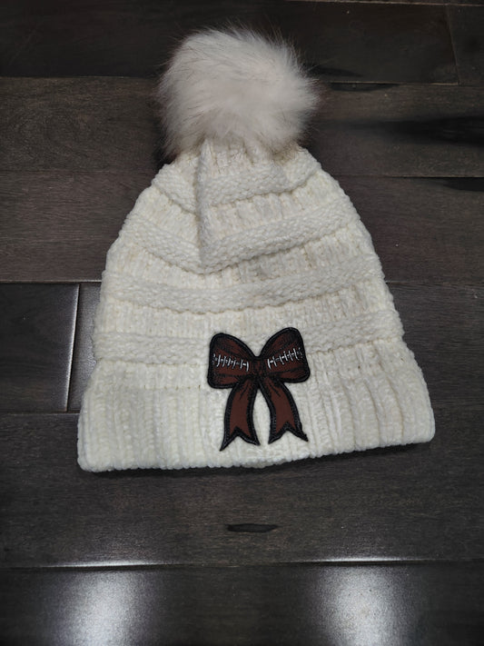 Football Bow Beanie