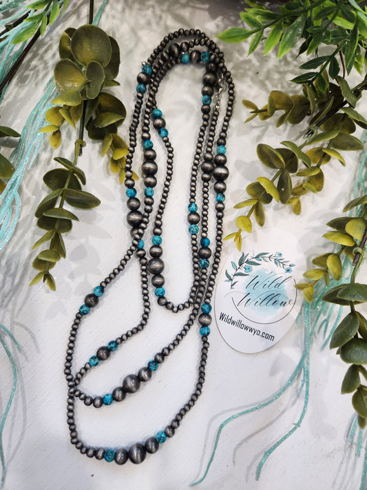 Turquoise Wrap Around Necklace