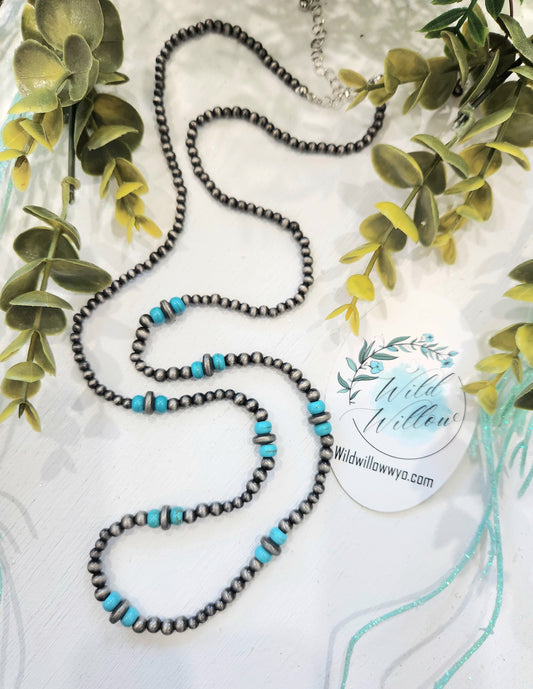 Long Turquoise Necklace