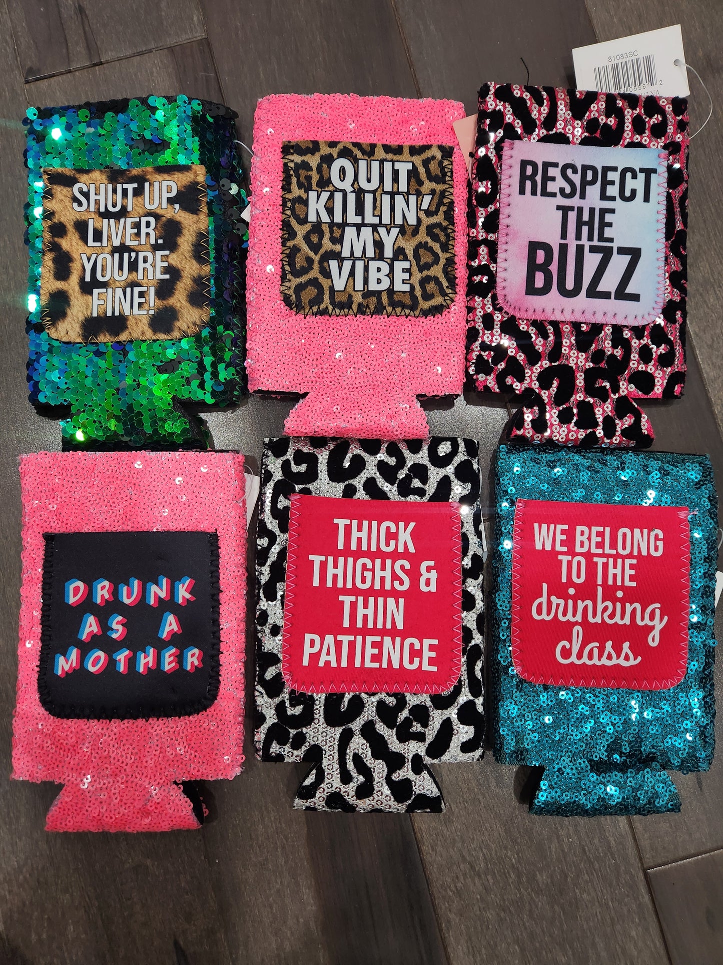 Sequin Can Koozies