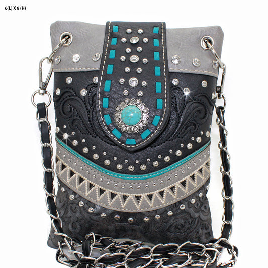 Turquoise Concho Crossbody