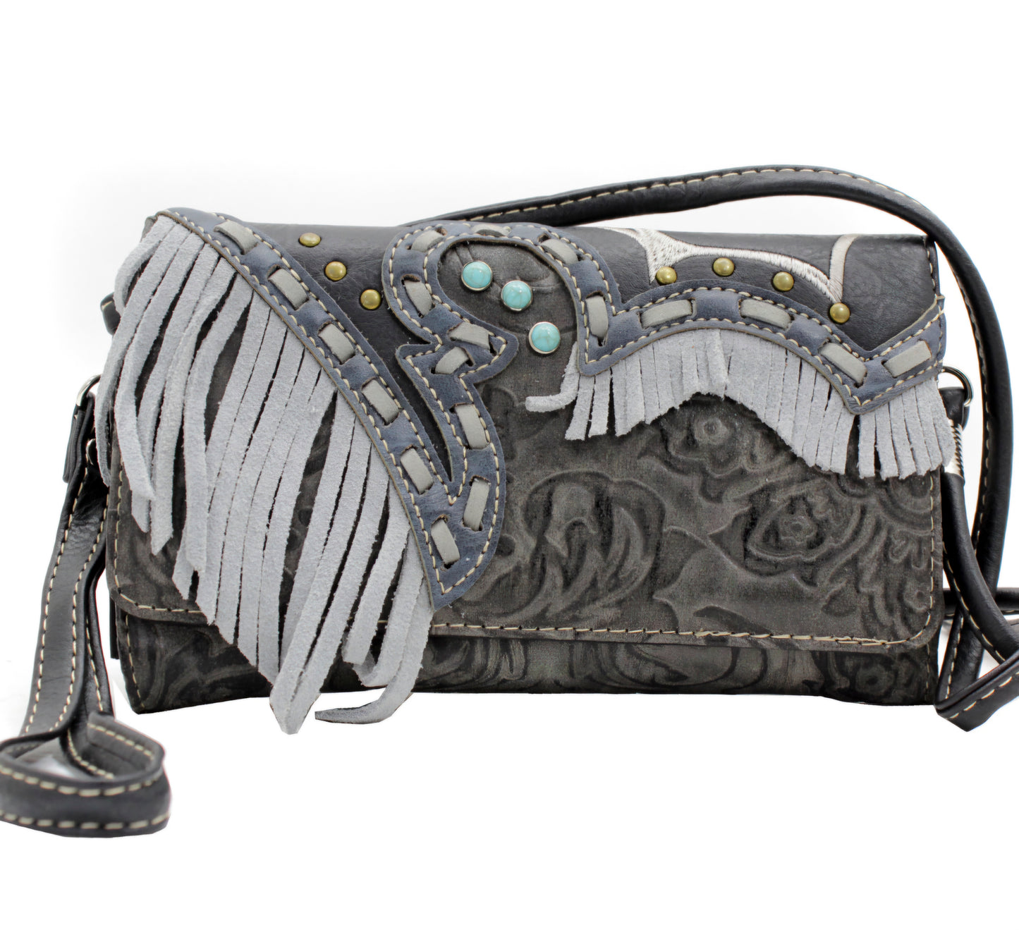 Fringe Wristlet/Crossbody