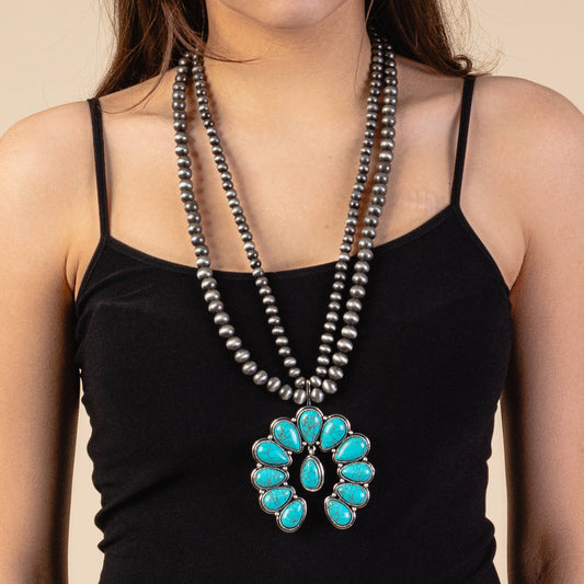 Layered Squash Blossom Necklace