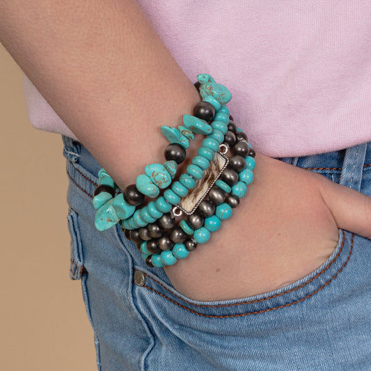 Turquoise Stacked Bracelets