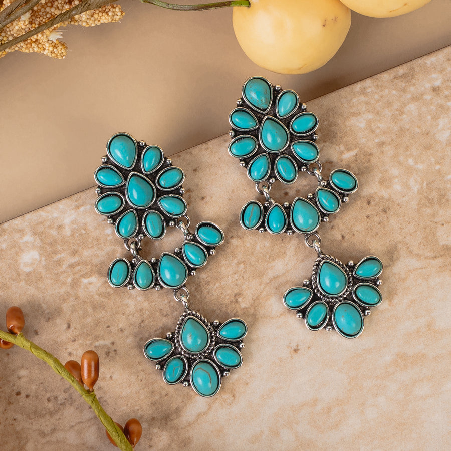 Turquoise Rocker Earrings