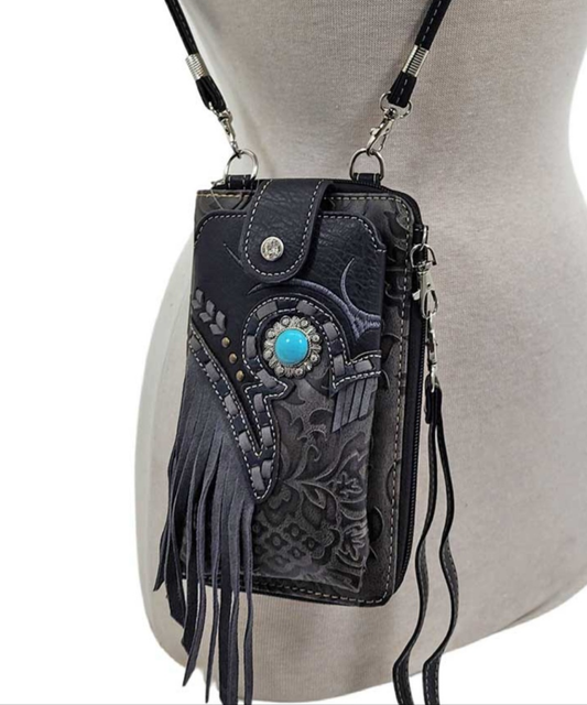 Fringe Wristlet/Crossbody