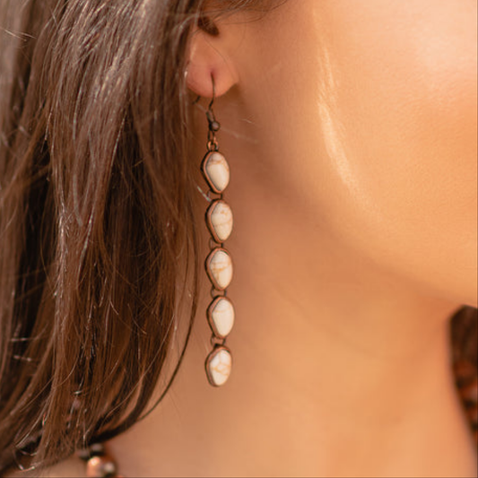 Linked Ivory Earrings