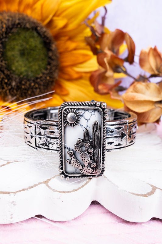 White Cactus Bracelet
