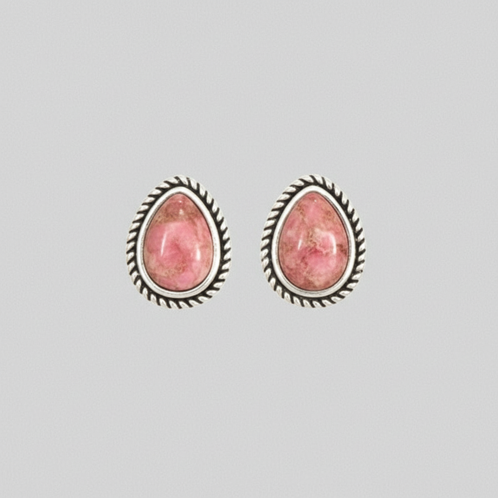 Teardrop Stud Earrings