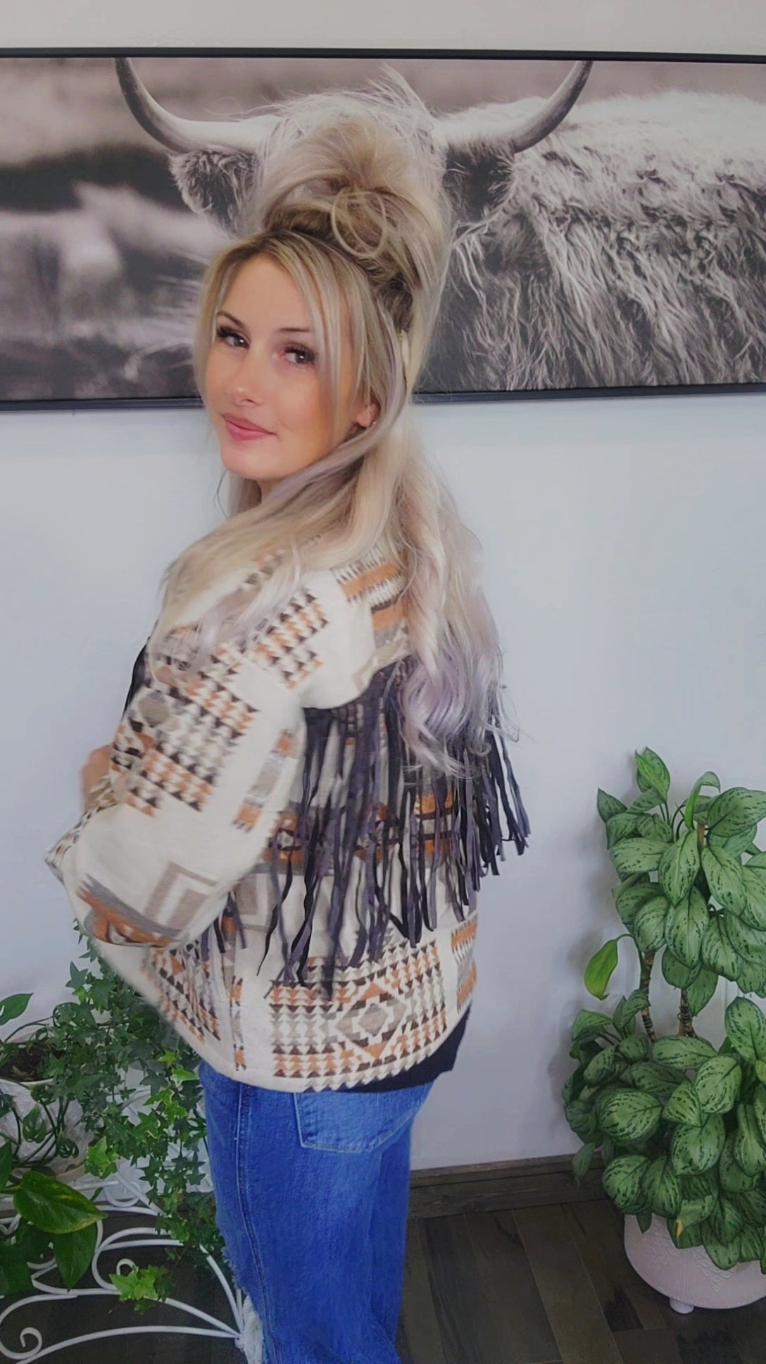Boho Breeze Aztec Jacket