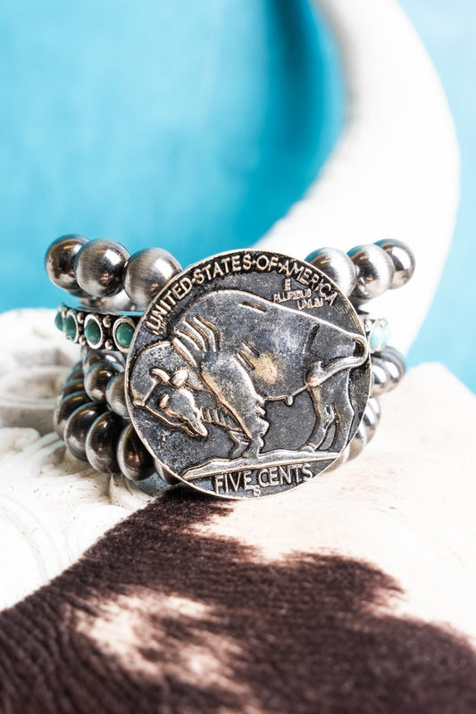 Buffalo Nickel Stack