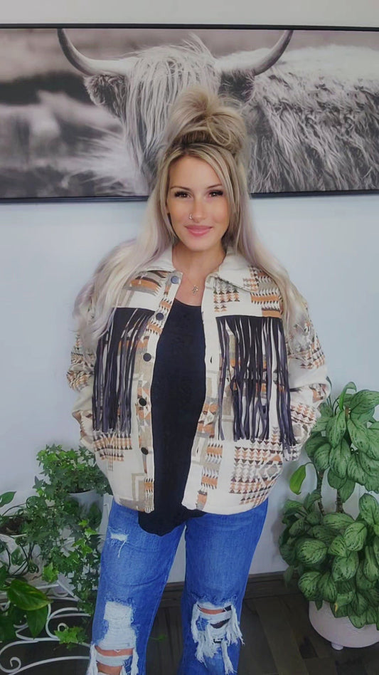 Boho Breeze Aztec Jacket