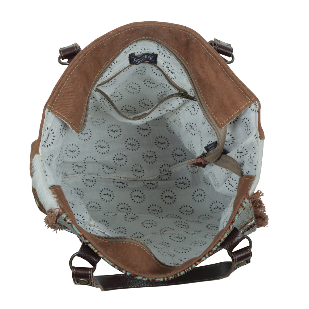 Amethyst Canvas and Hairon Bag