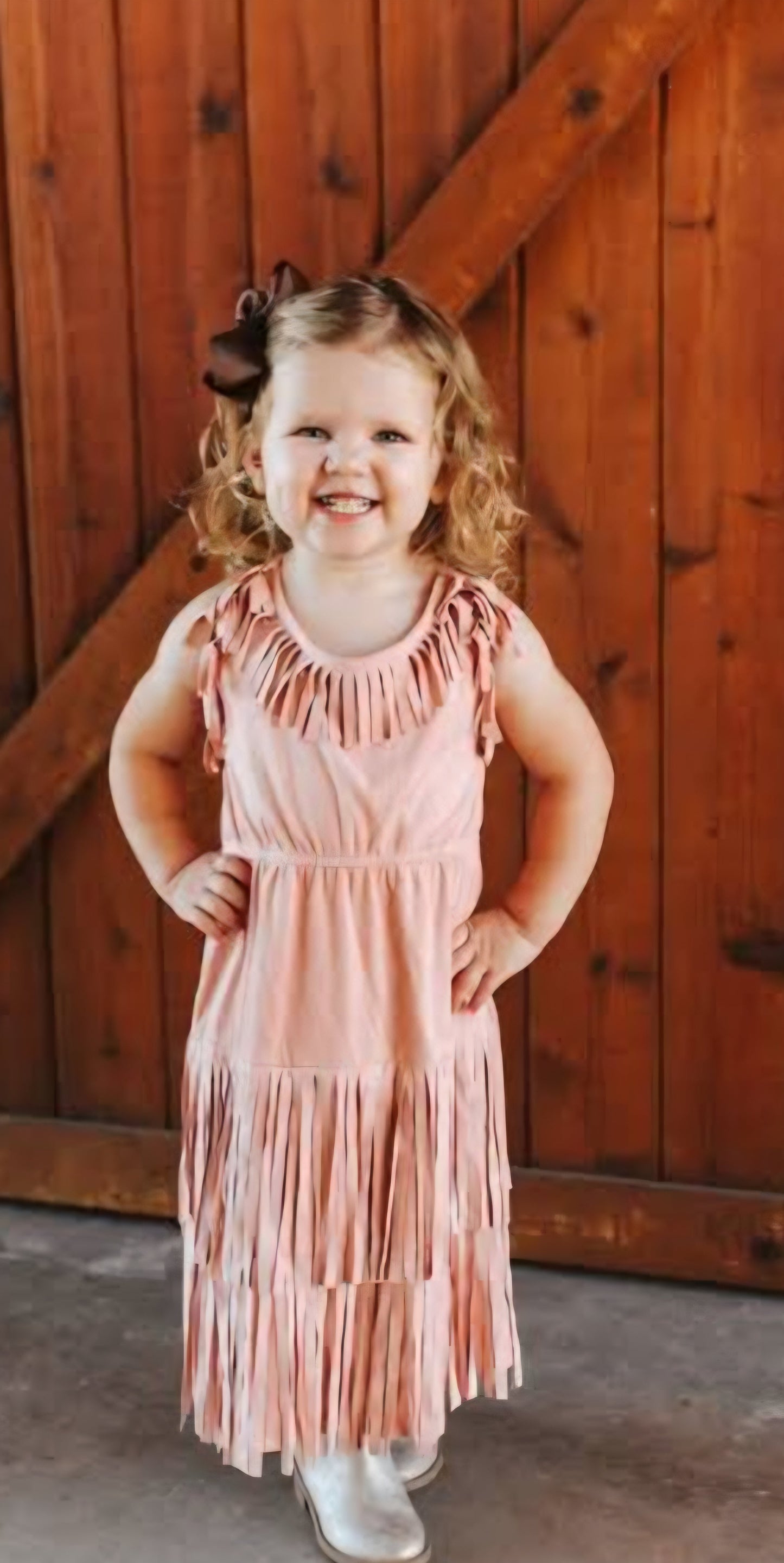 Pretty in Pink Suede Dress