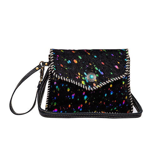 Galaxy Fire Leather and Hairon Hide Crossbody