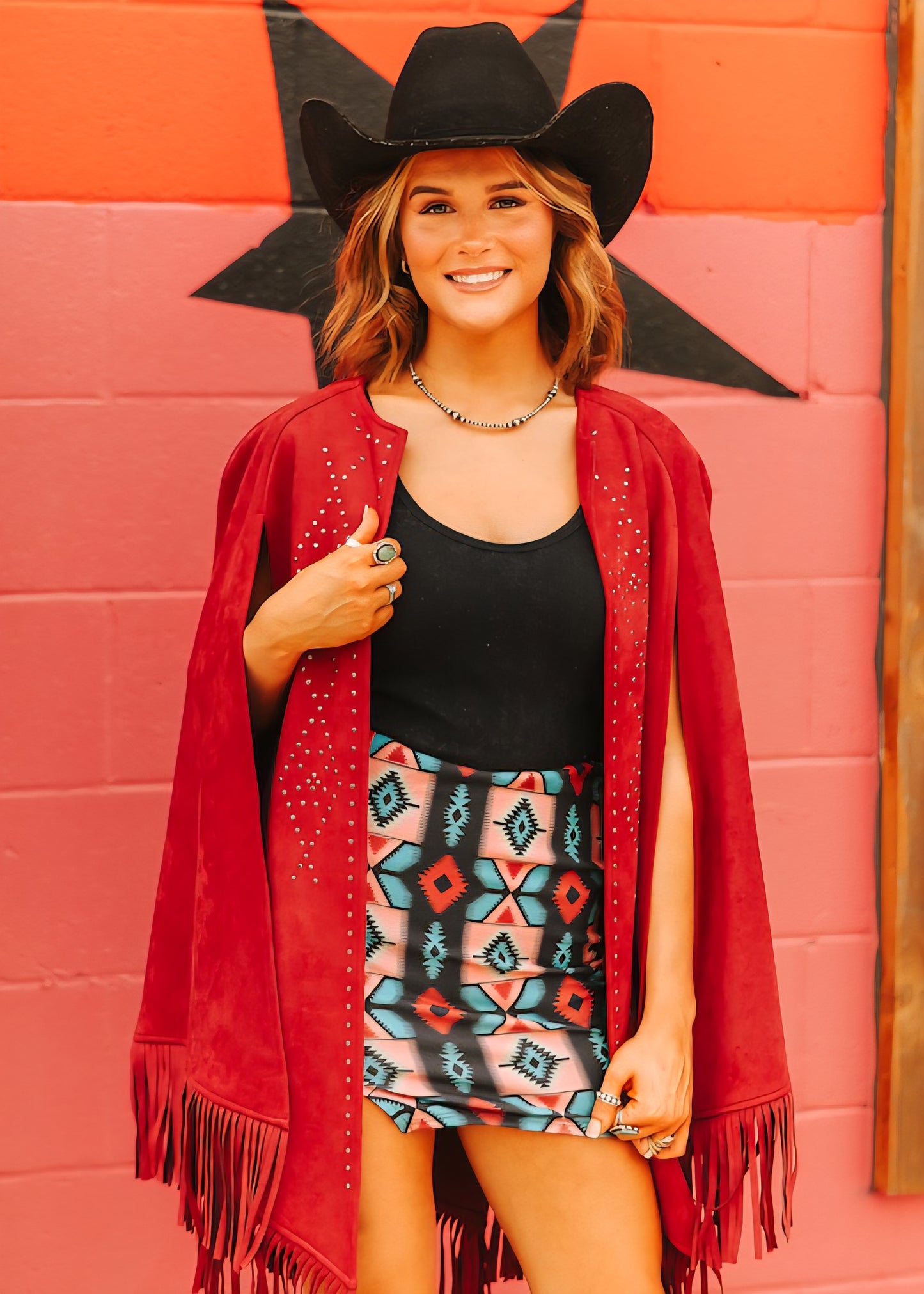 Let's Rodeo Aztec Skort