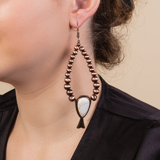 Ivory Beaded Earring