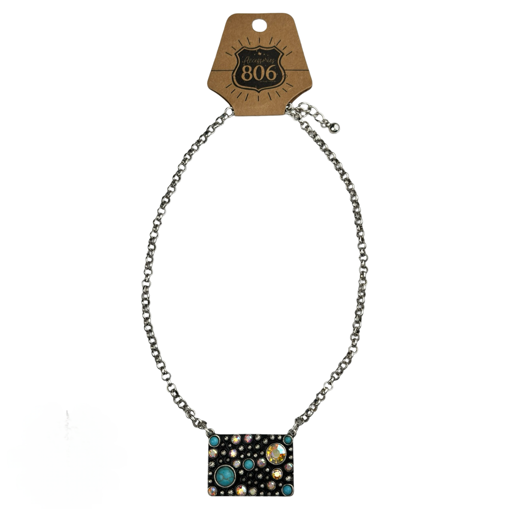 Wild Iris Necklace