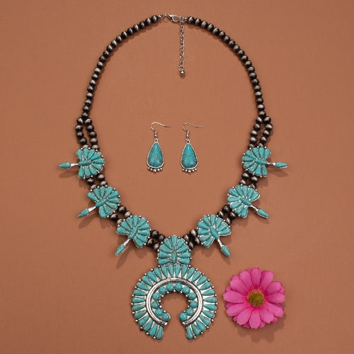 Sagebrush Squash Blossom Necklace
