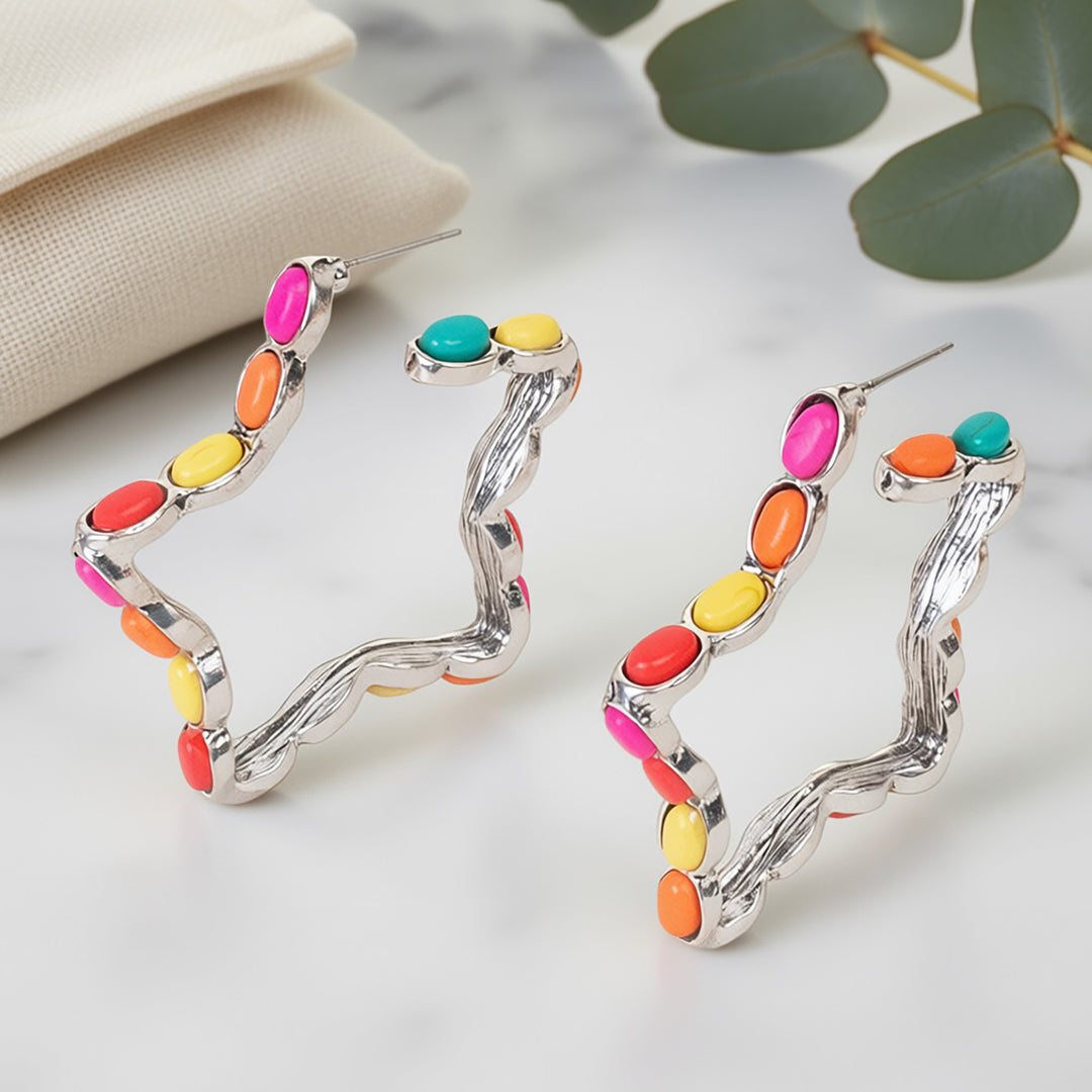 Multi Star Earrings